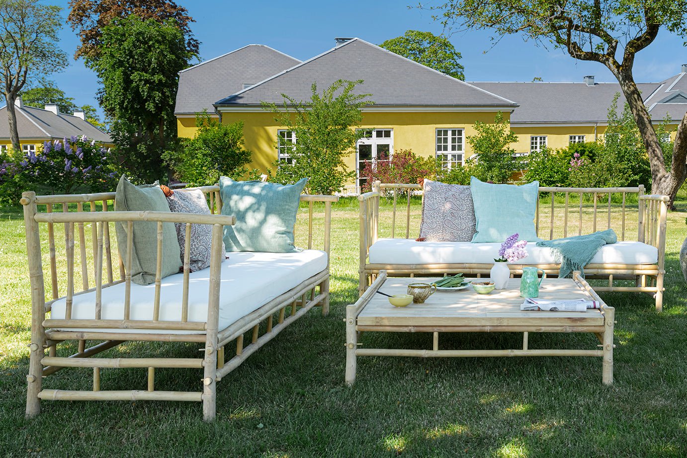 Bambus sofa 3 personers