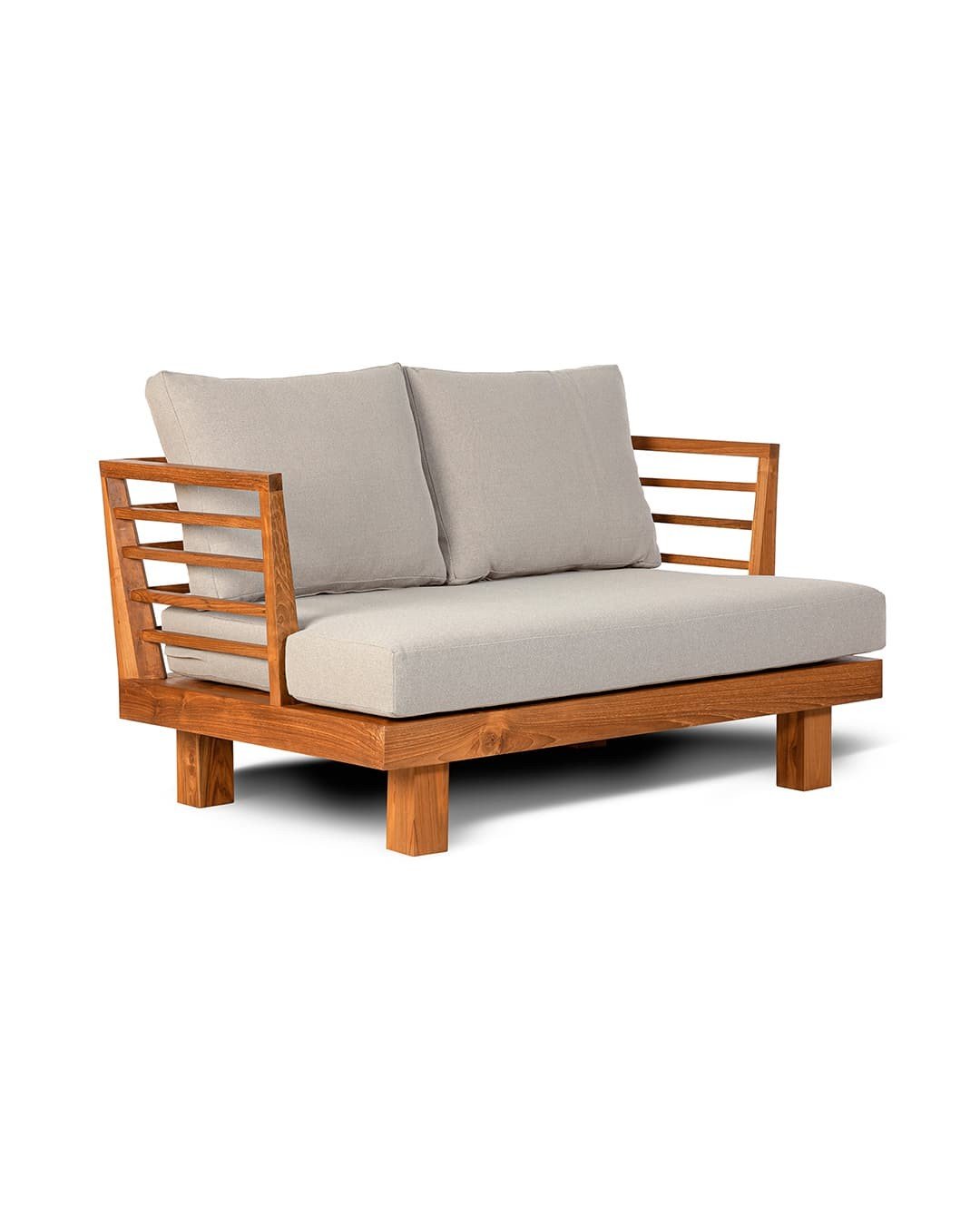 Smuk teak 2 personers sofa