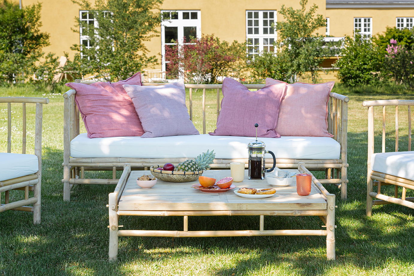 Bambus sofa 3 personers