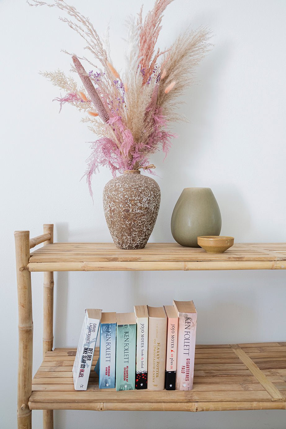 Librería de bambú de 150 cm de largo