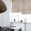 Light brown bamboo roller blinds