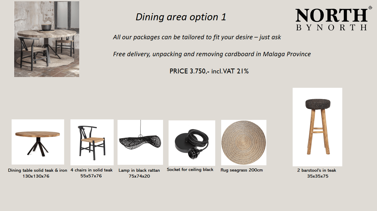 Dining area option 1