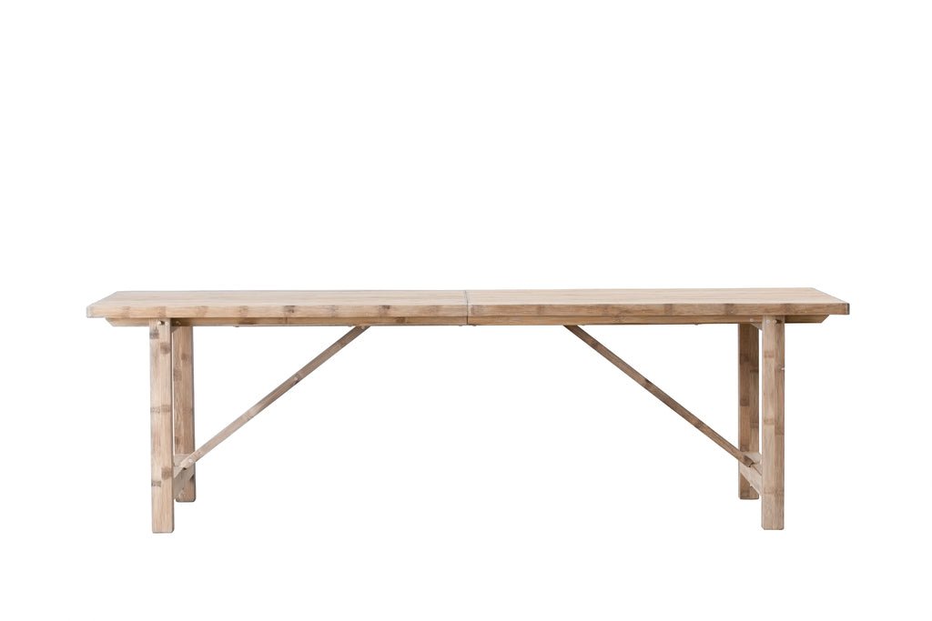 SÆT: 2.5 meter spisebord og 8 stole - Northbynorth - Køb Bambusmøbler