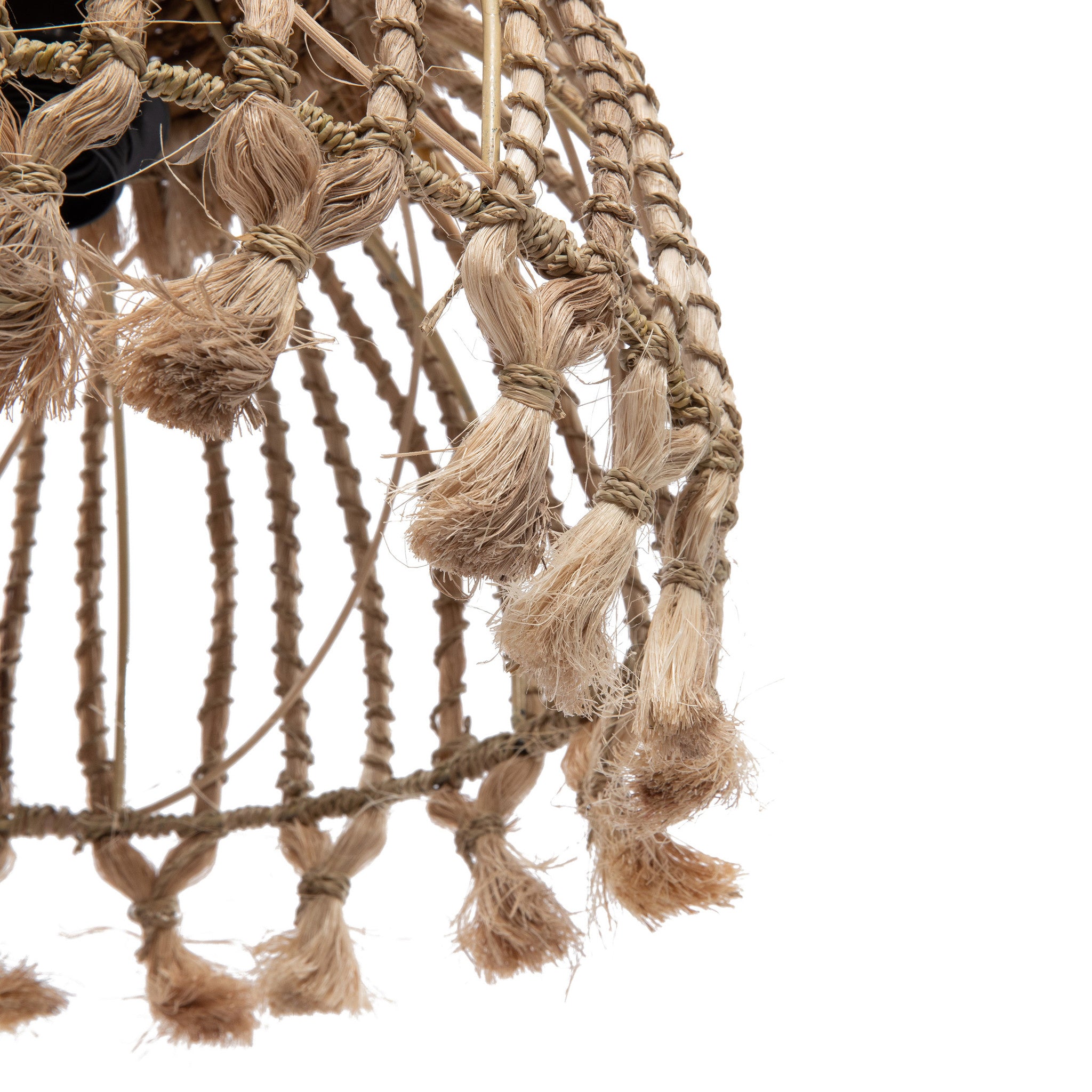 Abaca Tofs Hänglampa - Naturlig - S