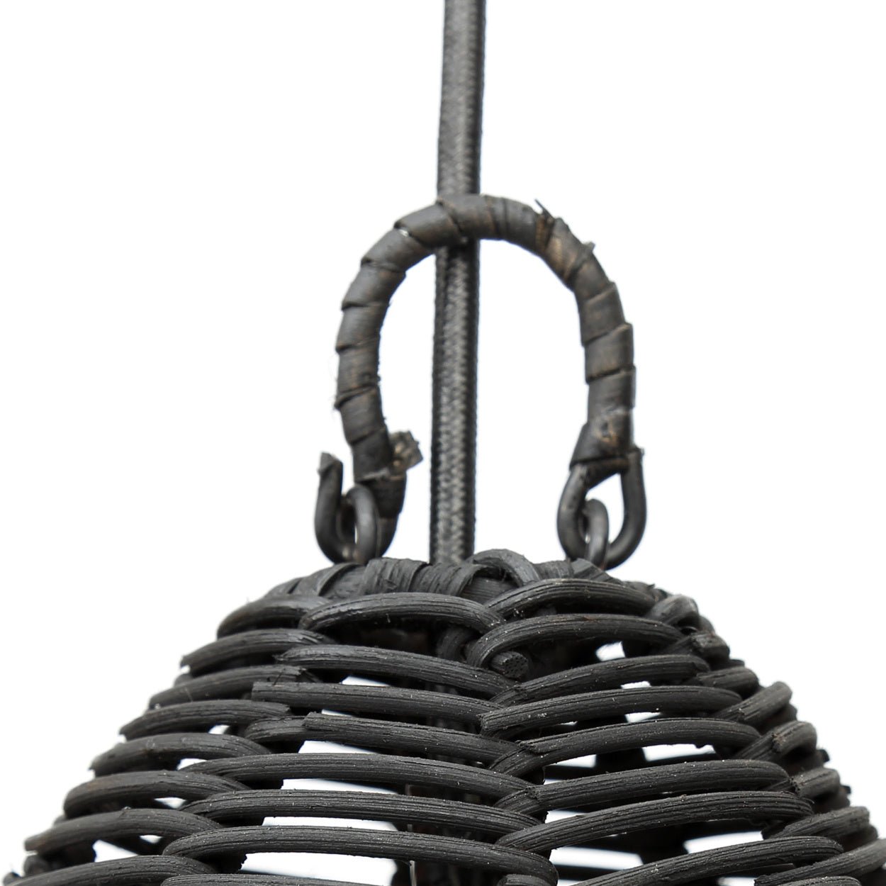 Lámpara colgante Bala - negro - S