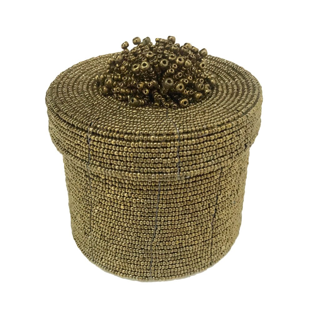 The Beaded Gift Box - Gold