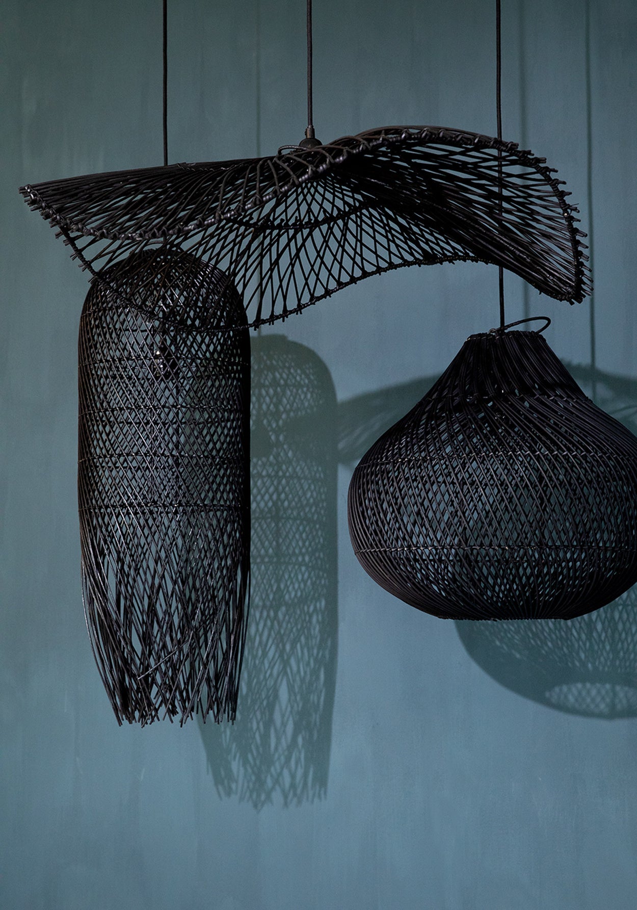Lámpara colgante Chapeau - Negro