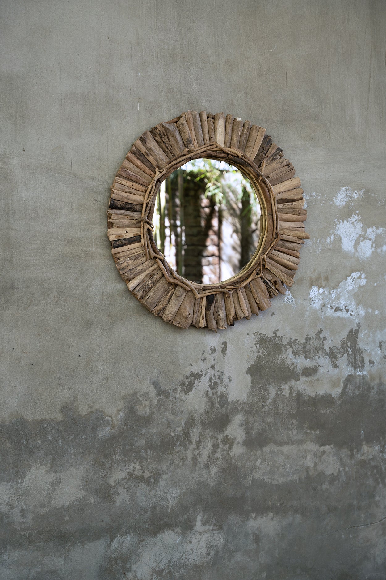 The Driftwood Crown Spiegel - Natural - M