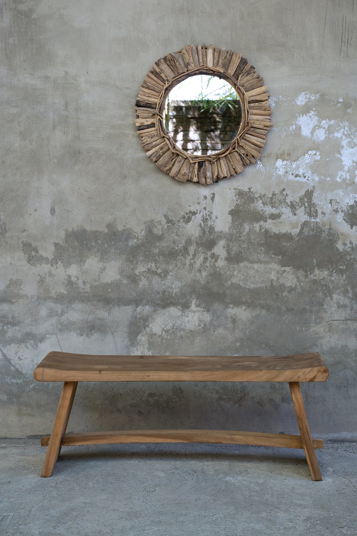 The Driftwood Crown Spiegel - Natural - M