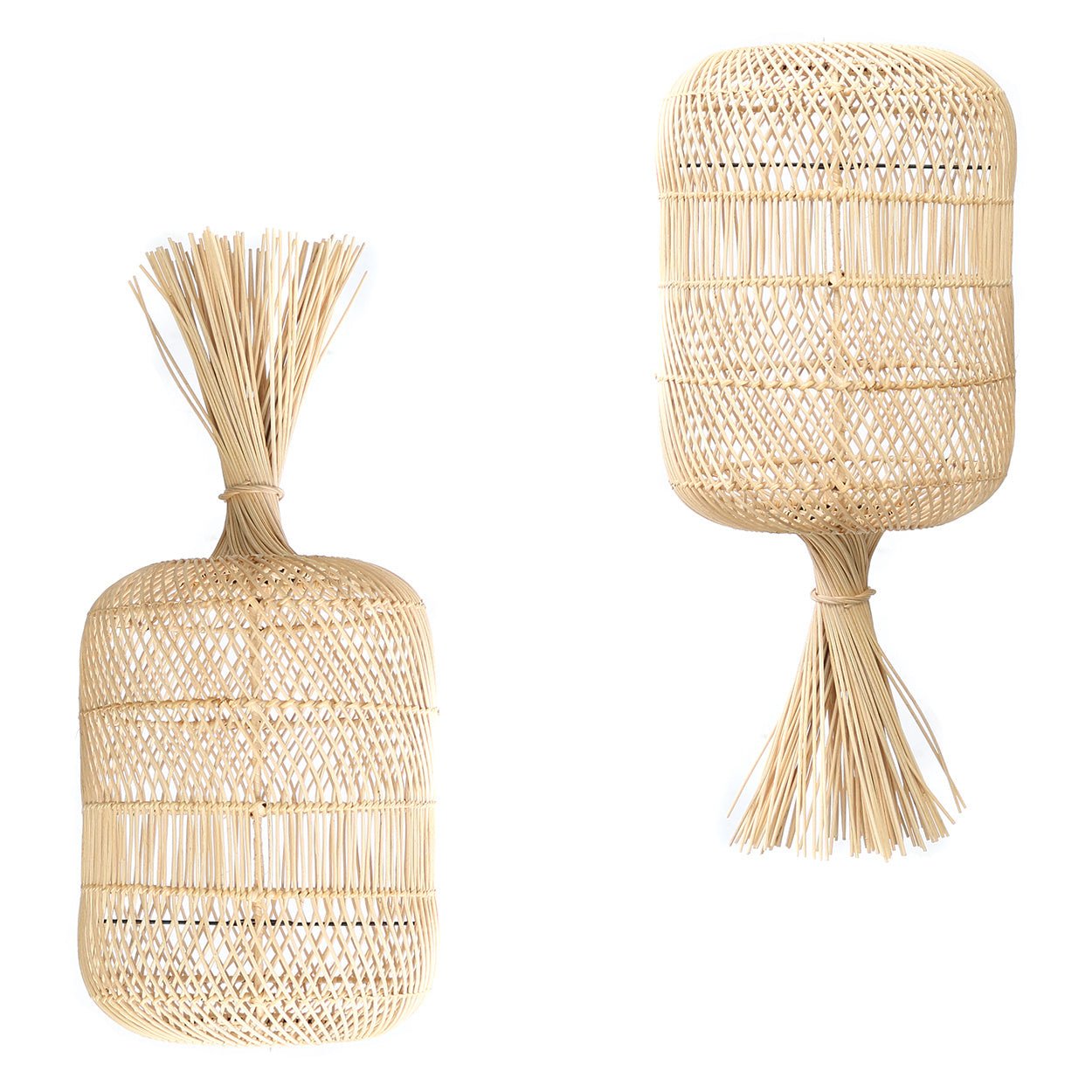 Dumpling hanging and floor lamp - Natural - M