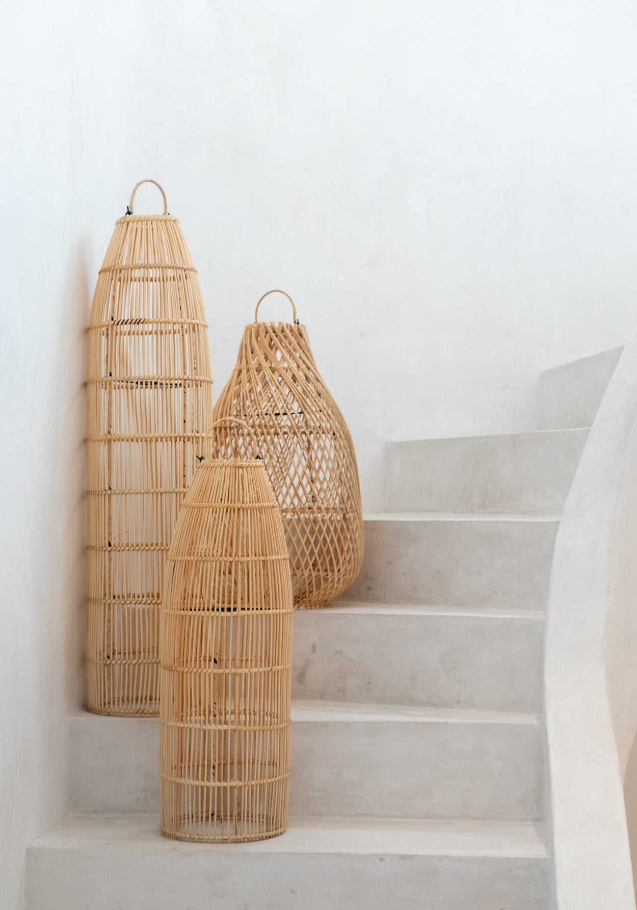 Fish trap hanging lamp - Natural - L