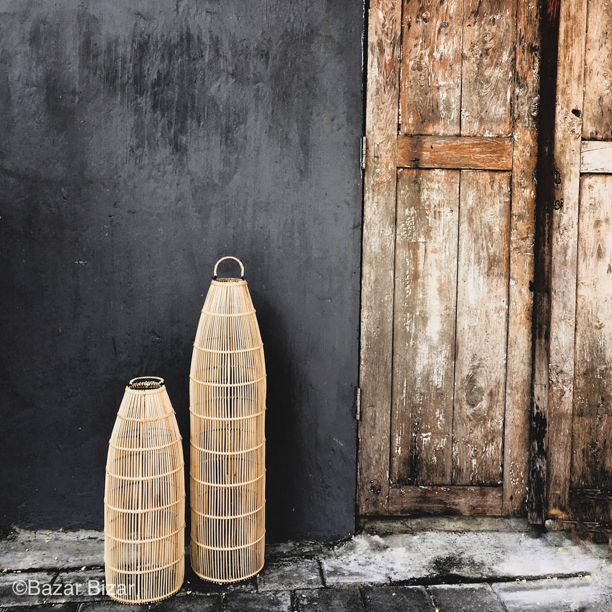 Fish trap hanging lamp - Natural - M