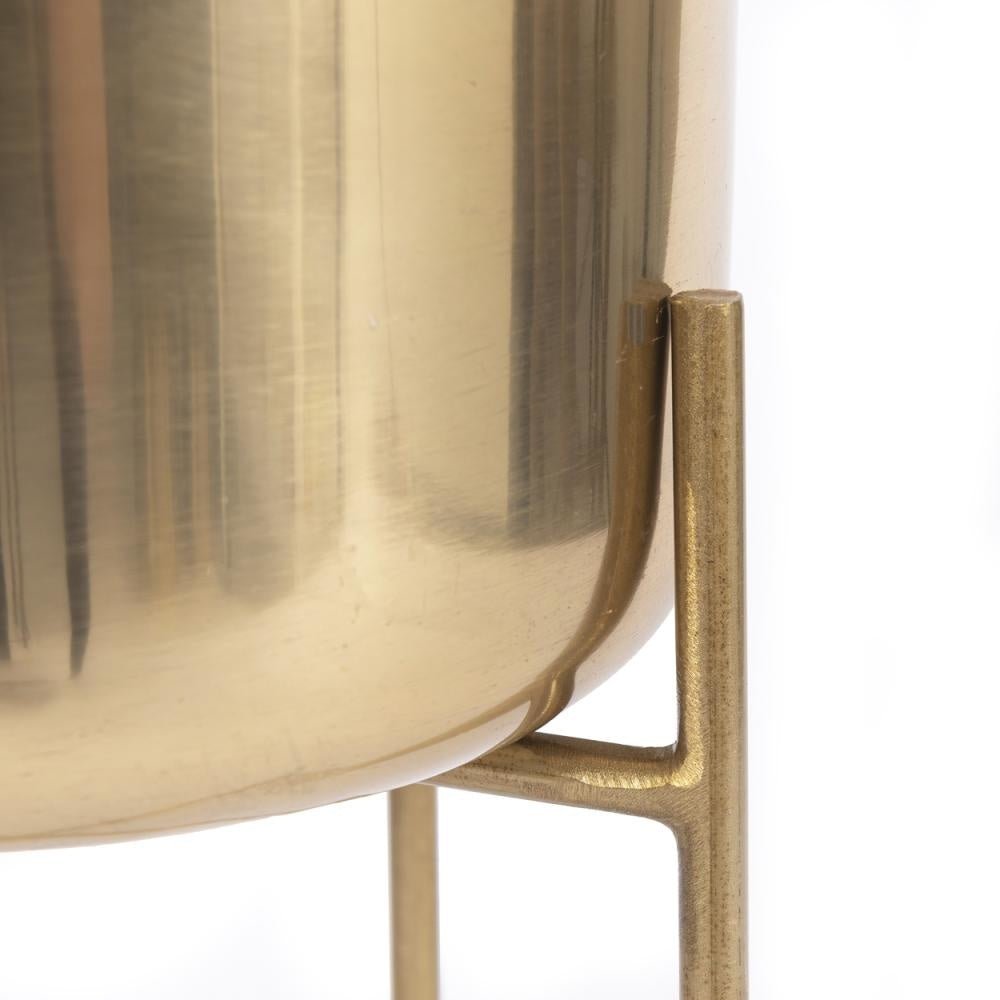Brass planters on foot - Brass - M