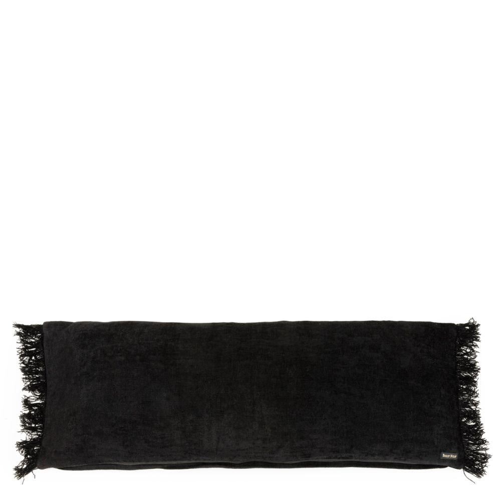 Funda de Cojín The Oh My Gee - Terciopelo Negro - 35x100