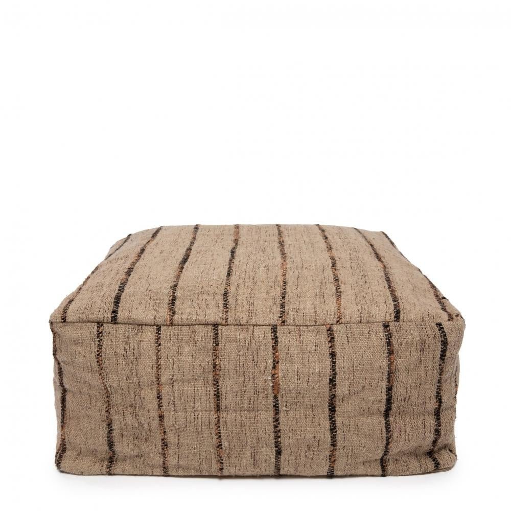 The Oh My Gee Pouf - Beige Black