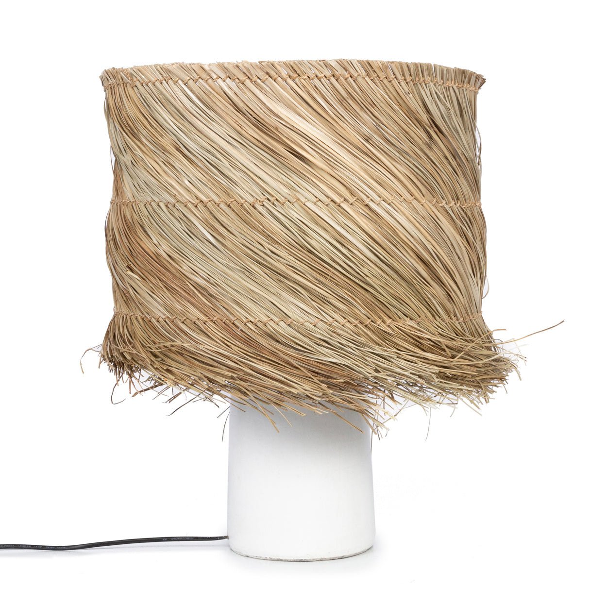 Pandan Table Lamp - White Natural