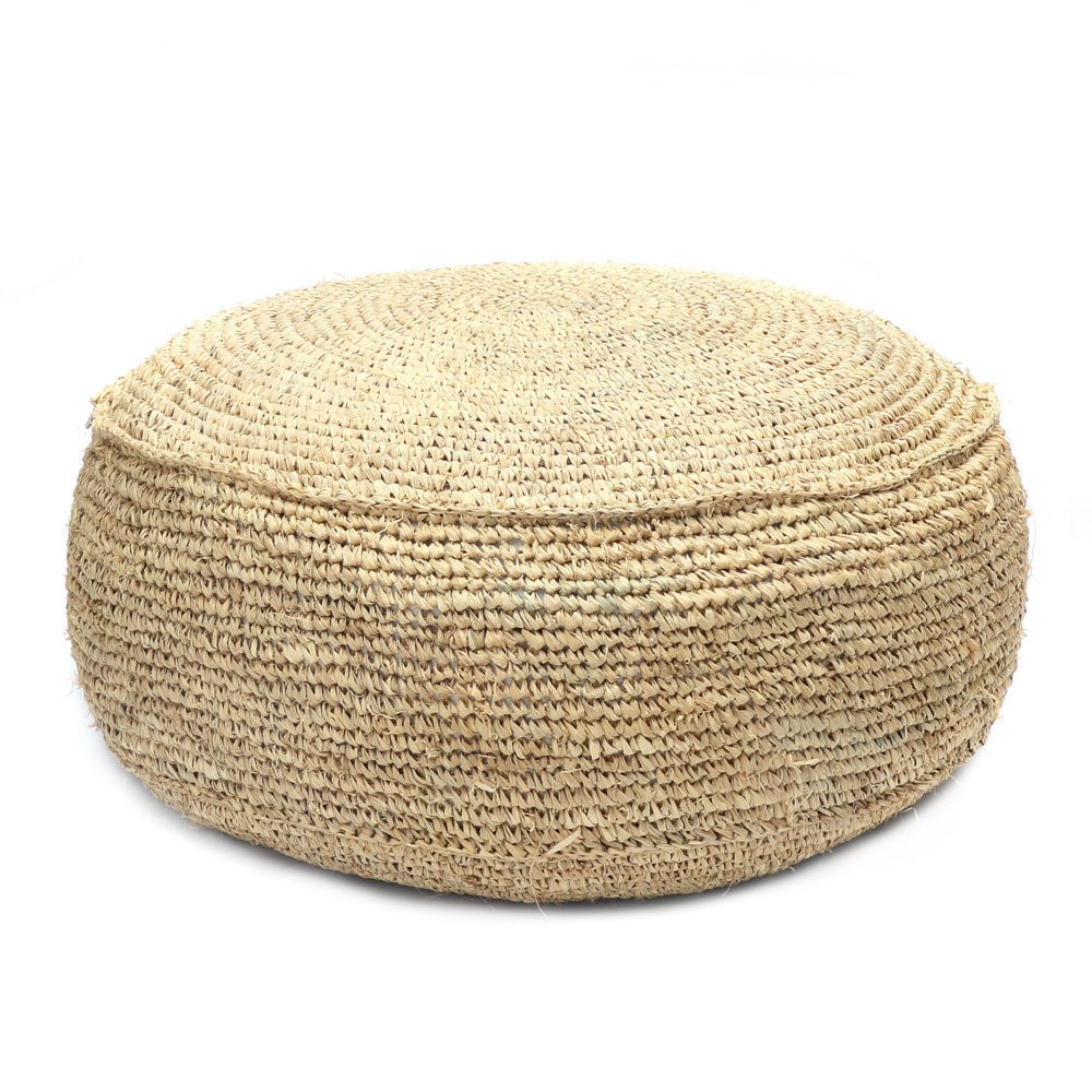 Raffia Flores sittpuff - naturlig