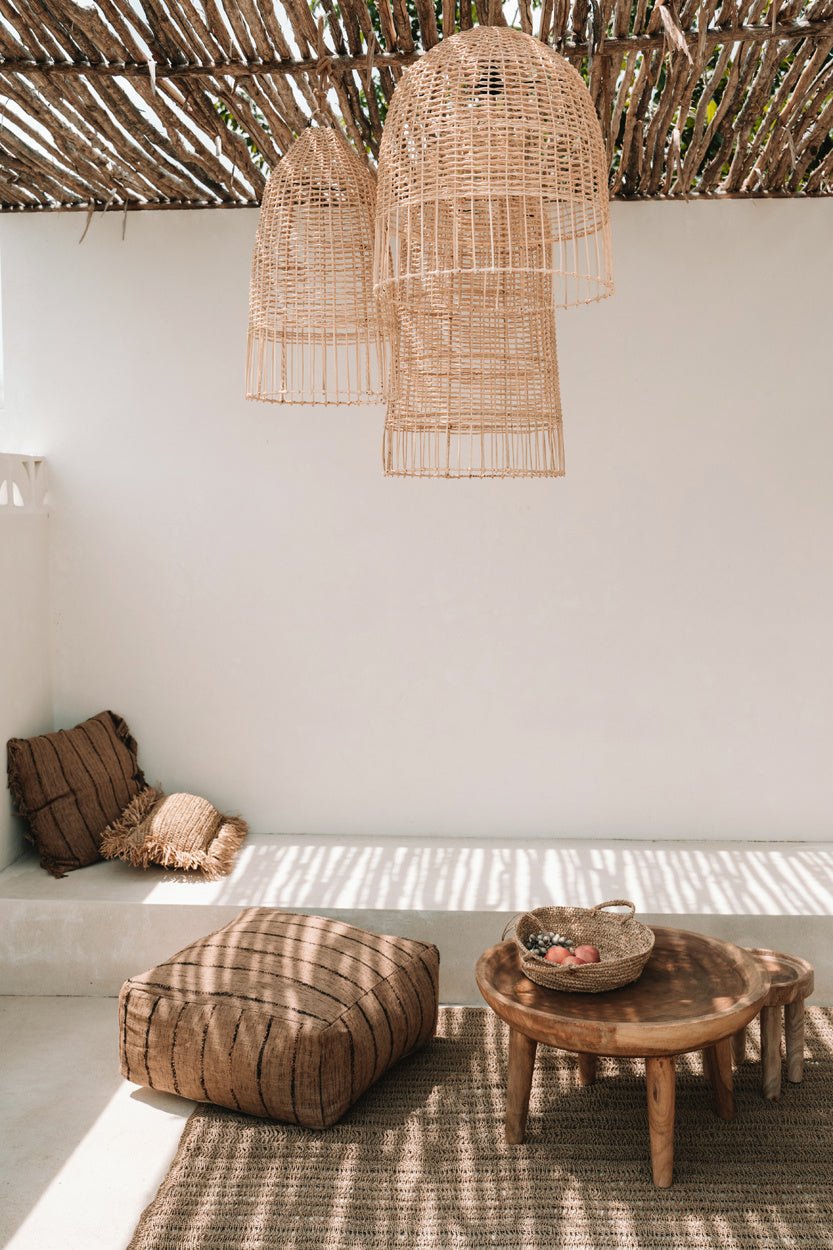 Af Raffia Mand - Natural - L