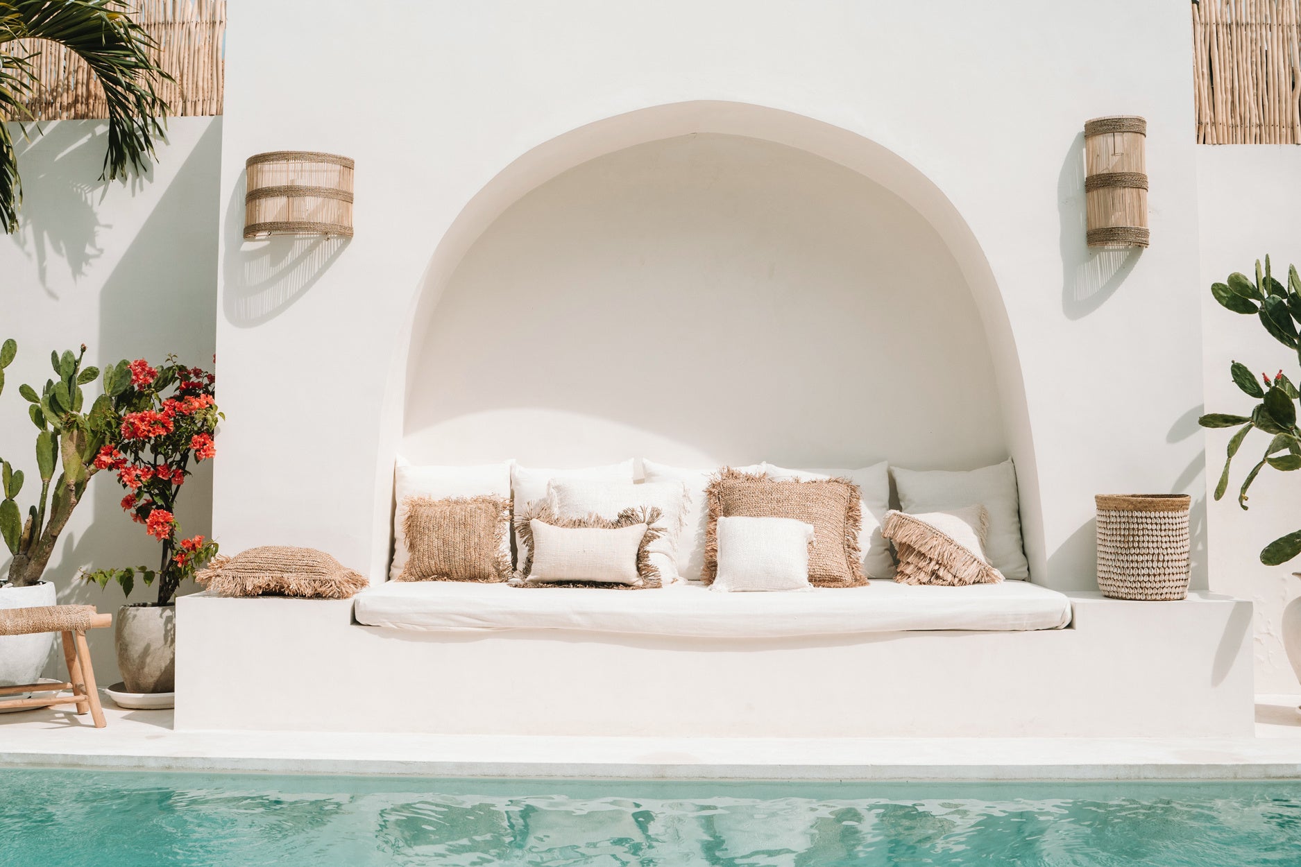 De Saint Tropez Cushion Cover - Natural White - 30x50