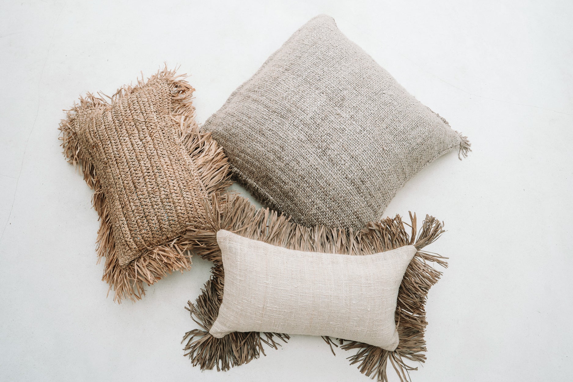 De Saint Tropez Cushion Cover - Natural White - 30x50
