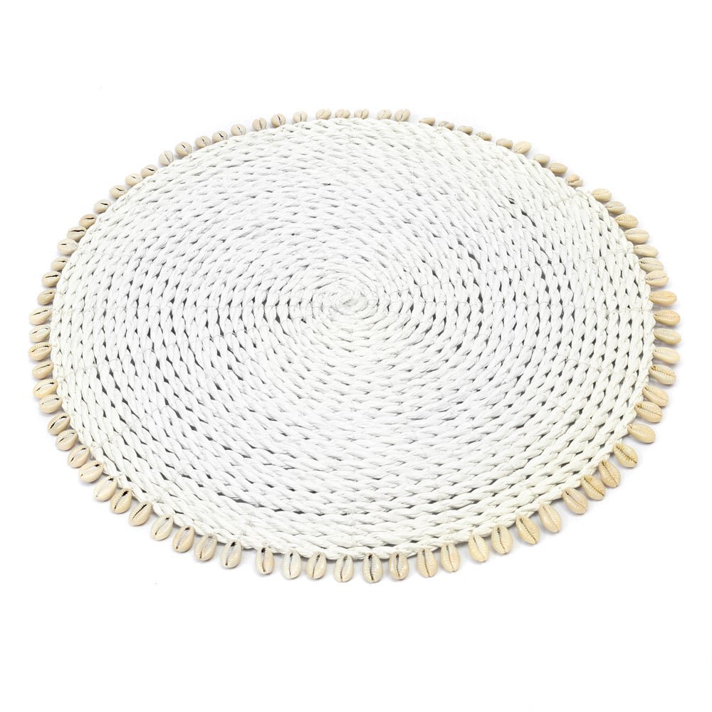 De Seagrass Shell Dækkeserviet - Wit