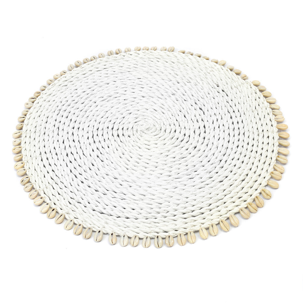 De Seagrass Shell Dækkeserviet - Wit