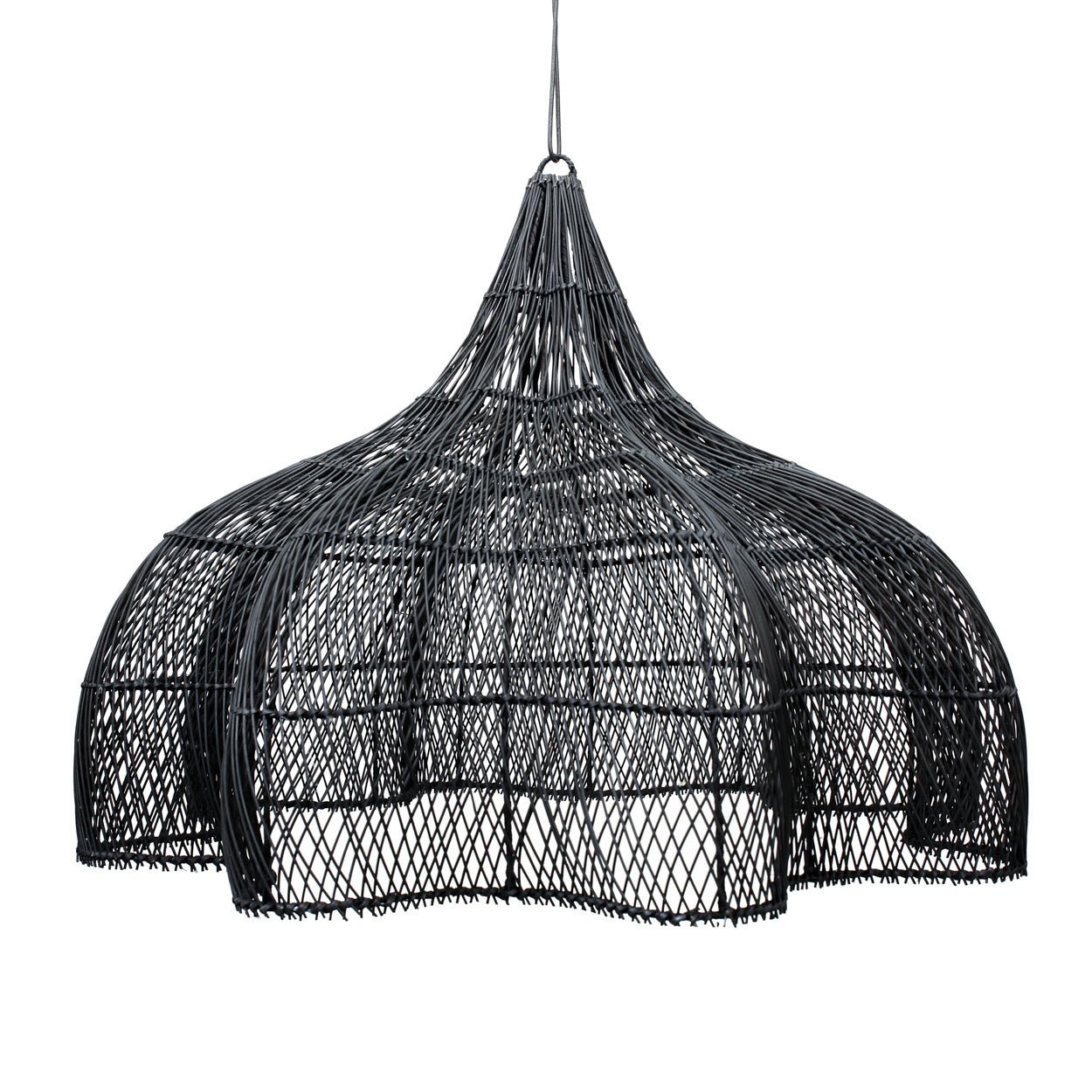 The Whipped Hanging Lamp - Svart - XL