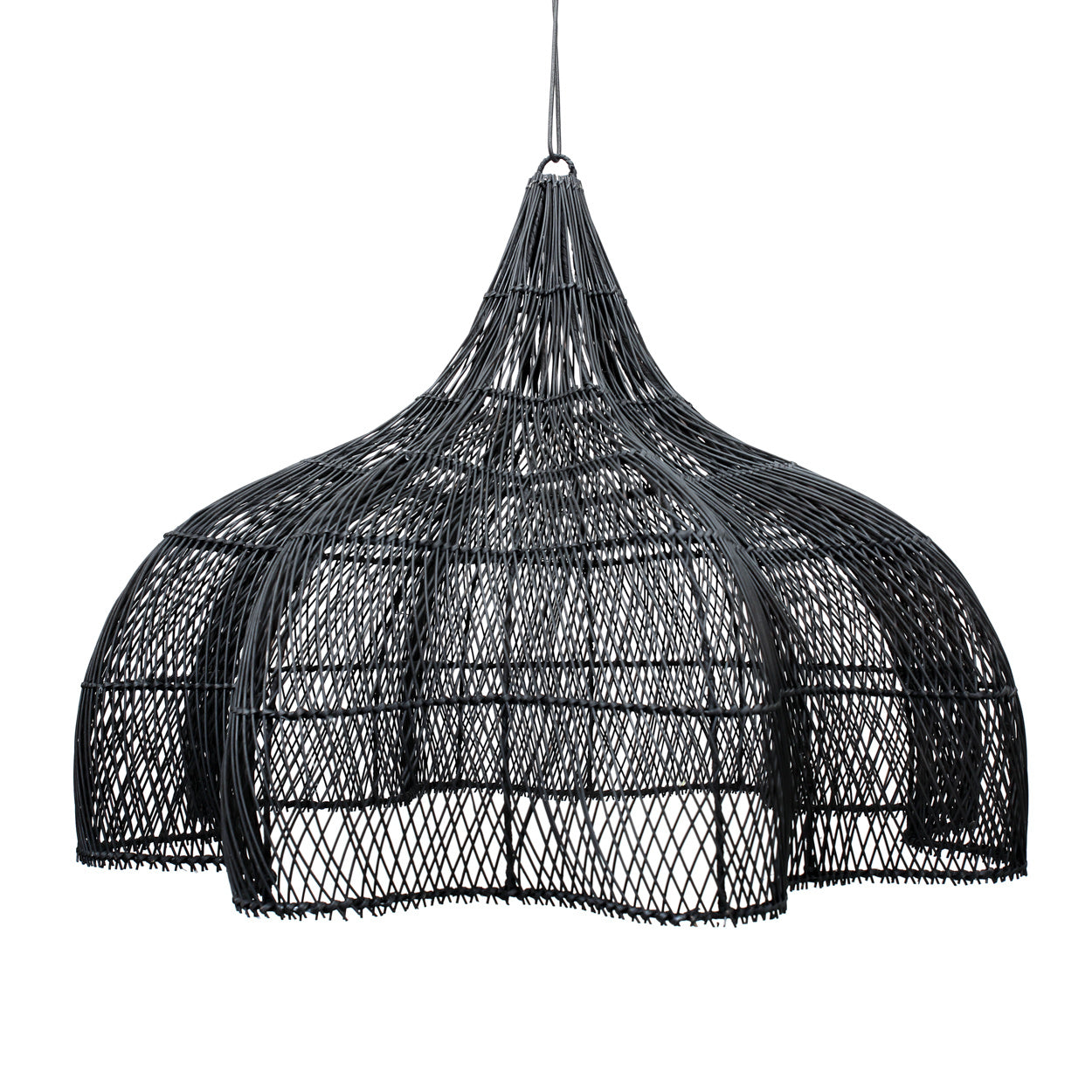 The Whipped Hanging Lamp - Svart - XL