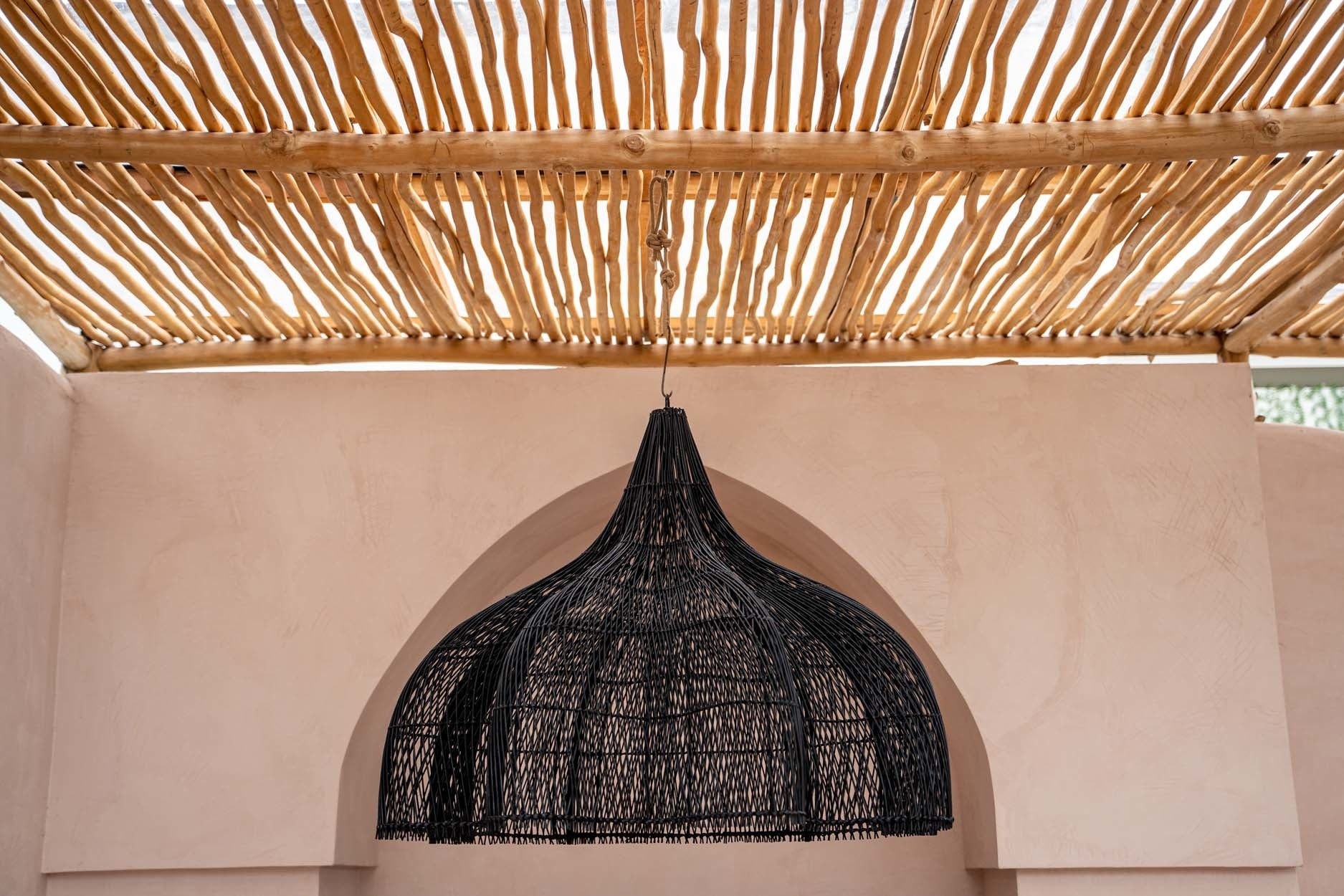 The Whipped Hanging Lamp - Svart - XL