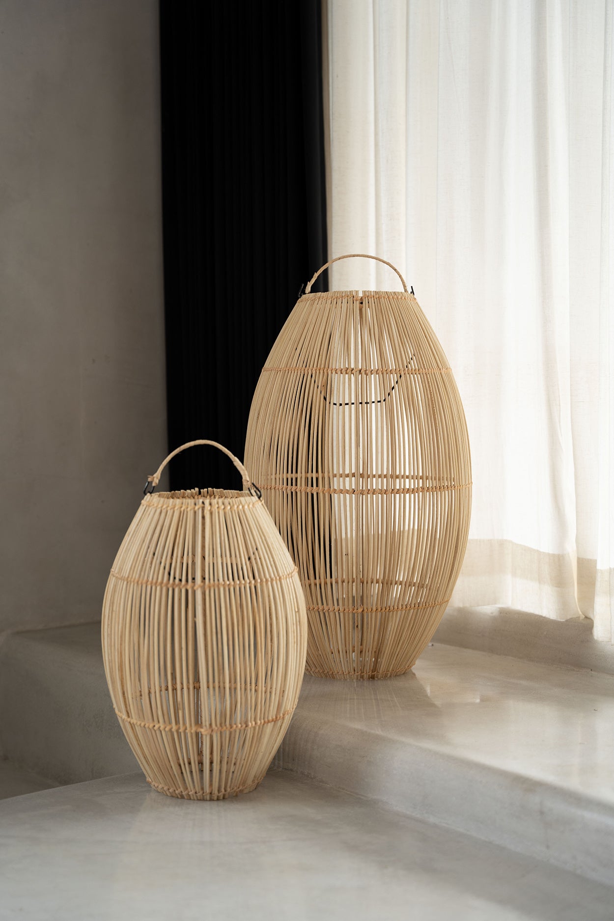 Zuri hanging lamp - natural - L