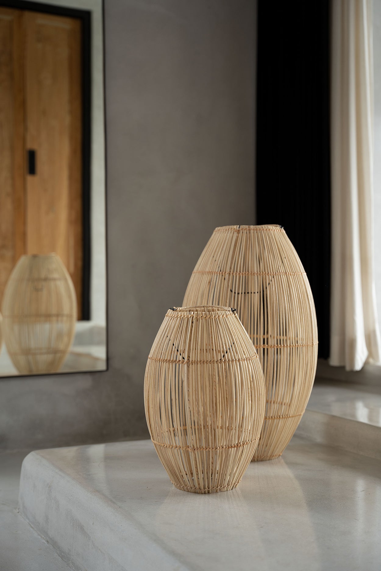 Zuri hanging lamp - natural - L