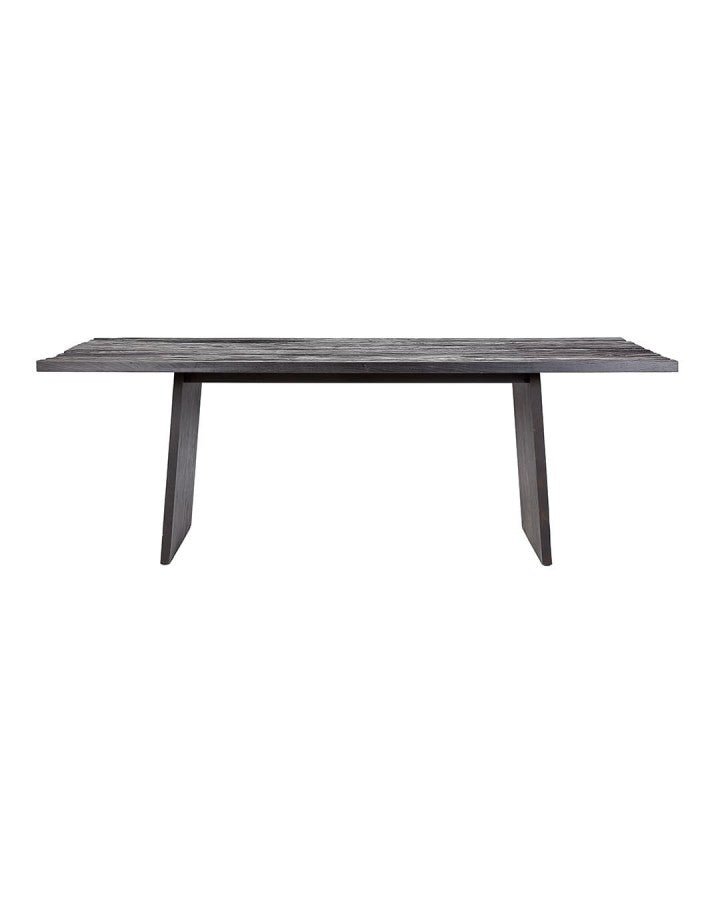 Sort smuk teak spisebord 220x90