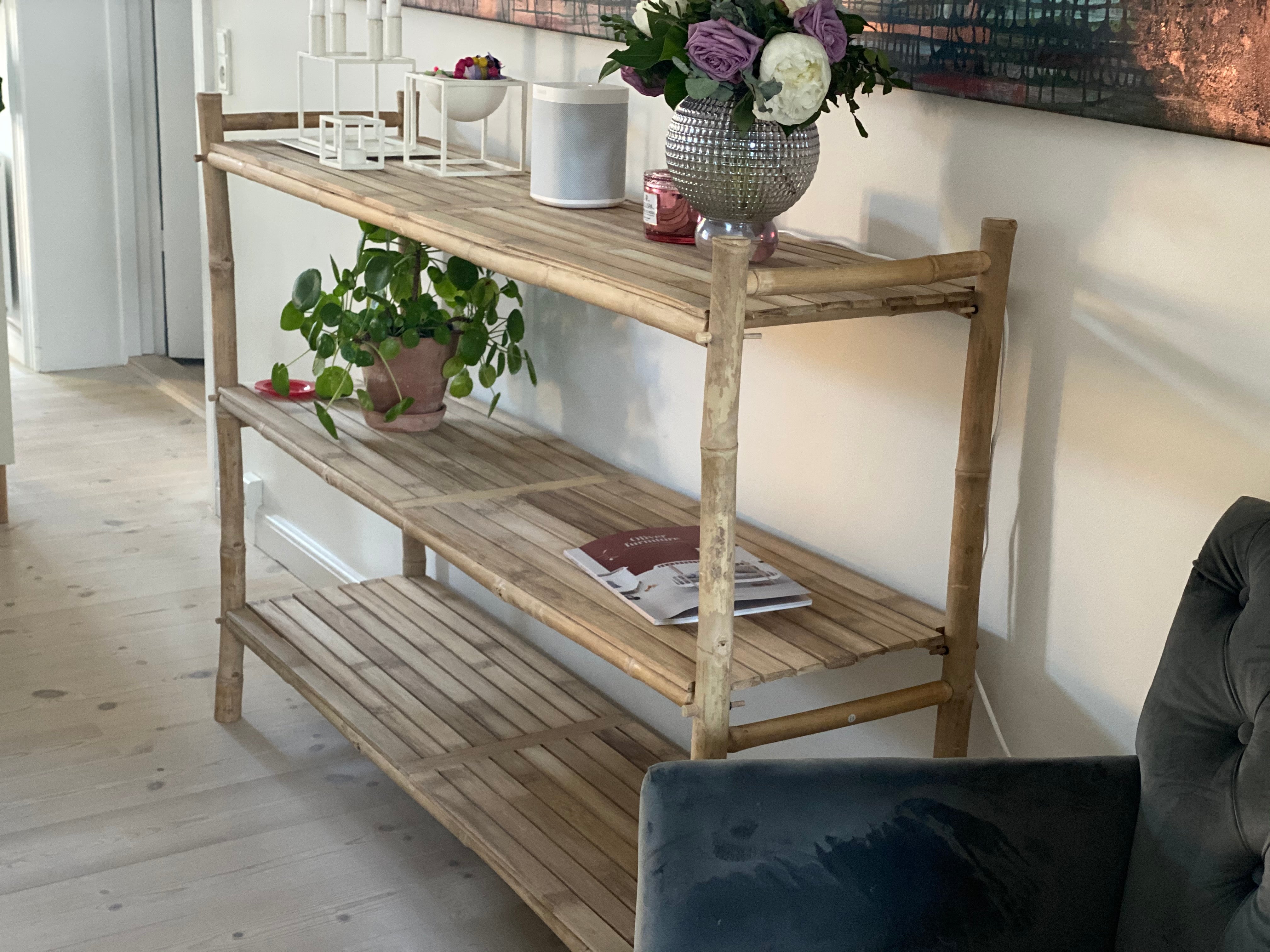 Bamboo bookcase 150 cm long