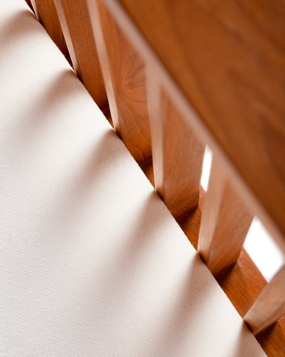 Smuk 4 personers sofa i teaktræ