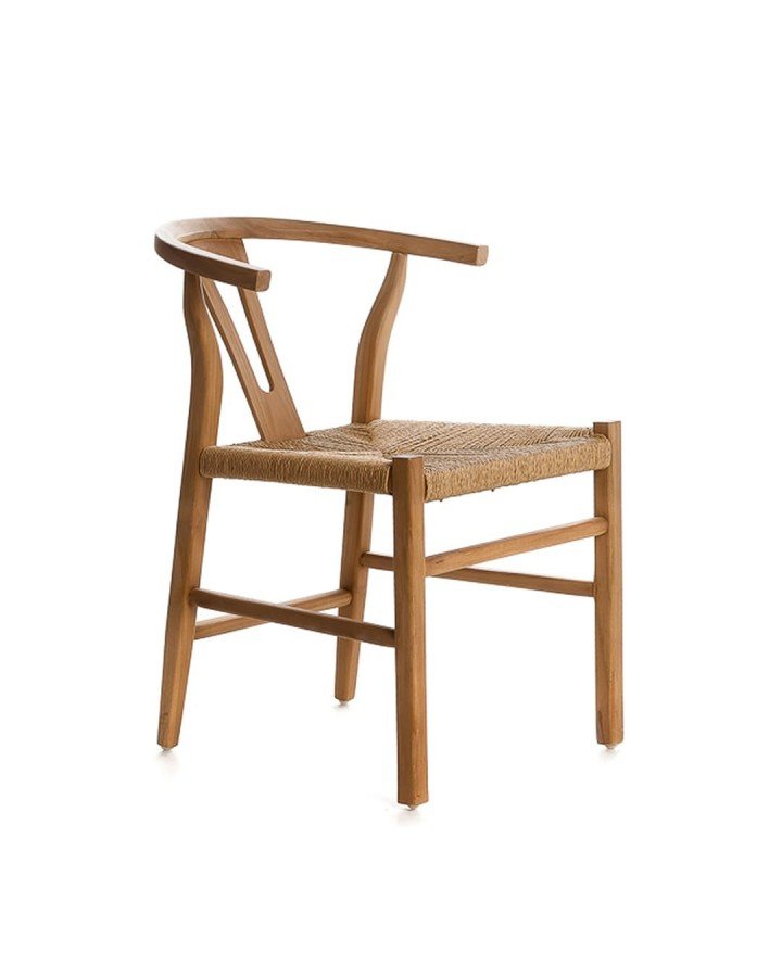 Spisebordsstol i naturligt teak træ