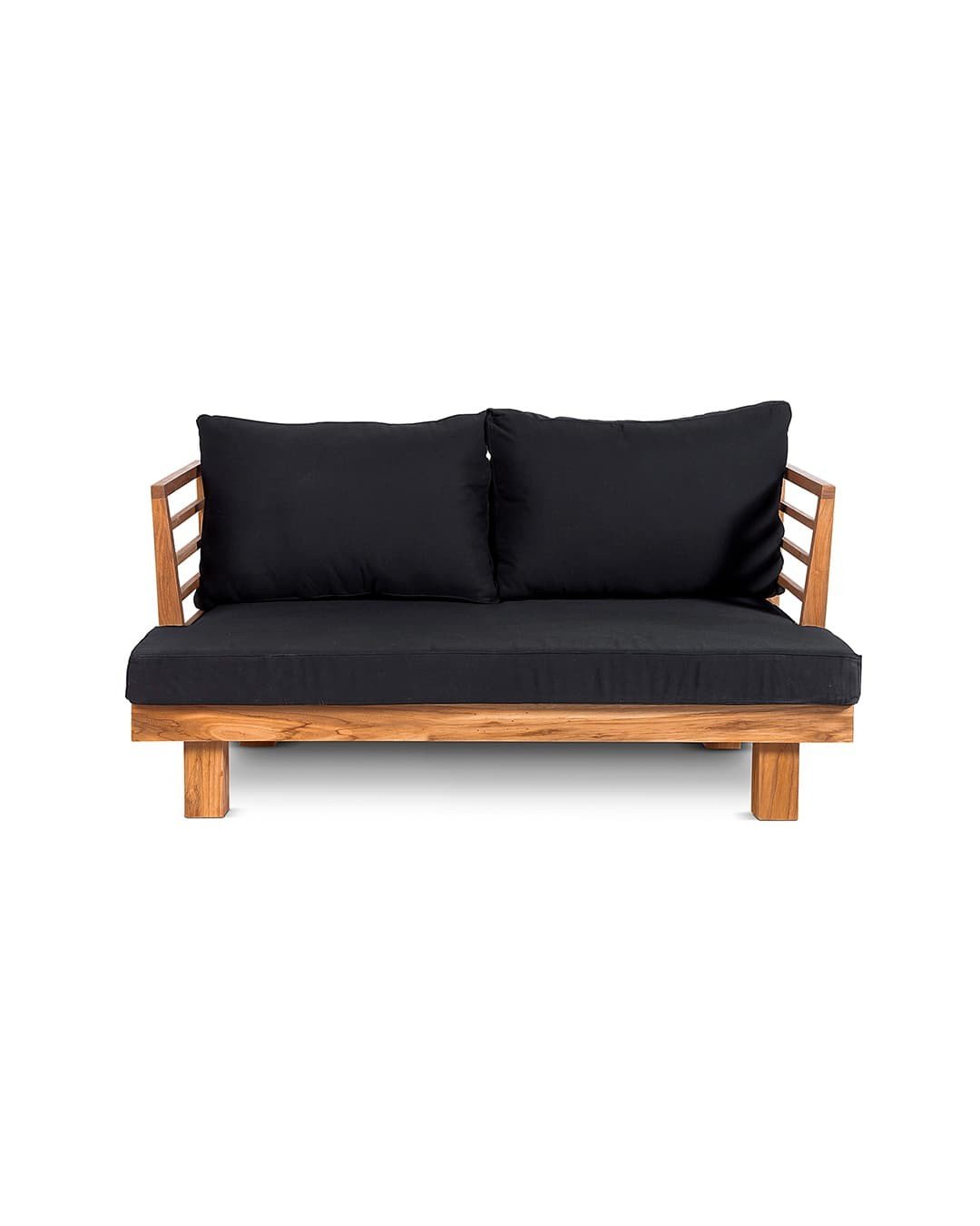 Smuk teak 2 personers sofa