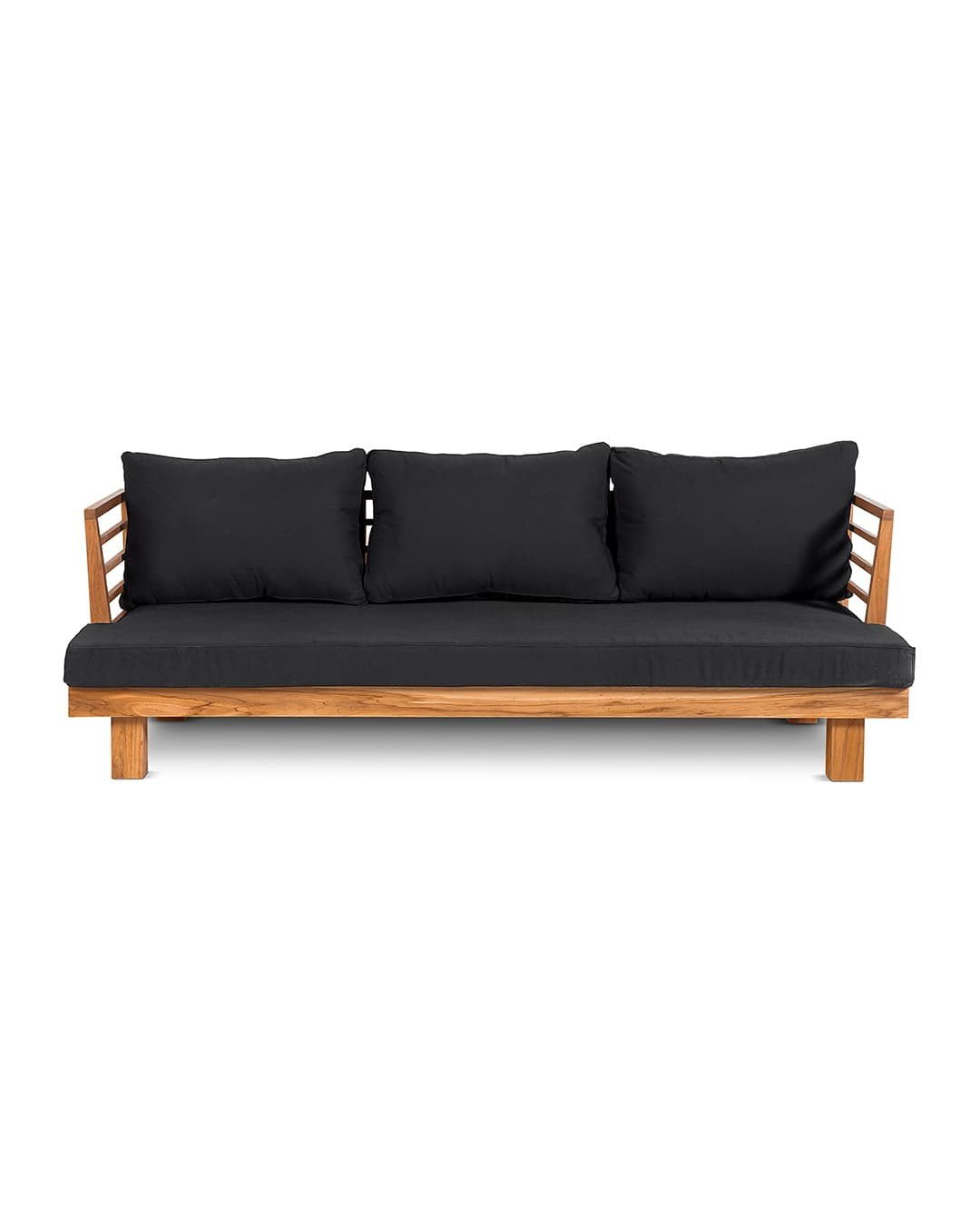 Smuk 3 personers teak sofa