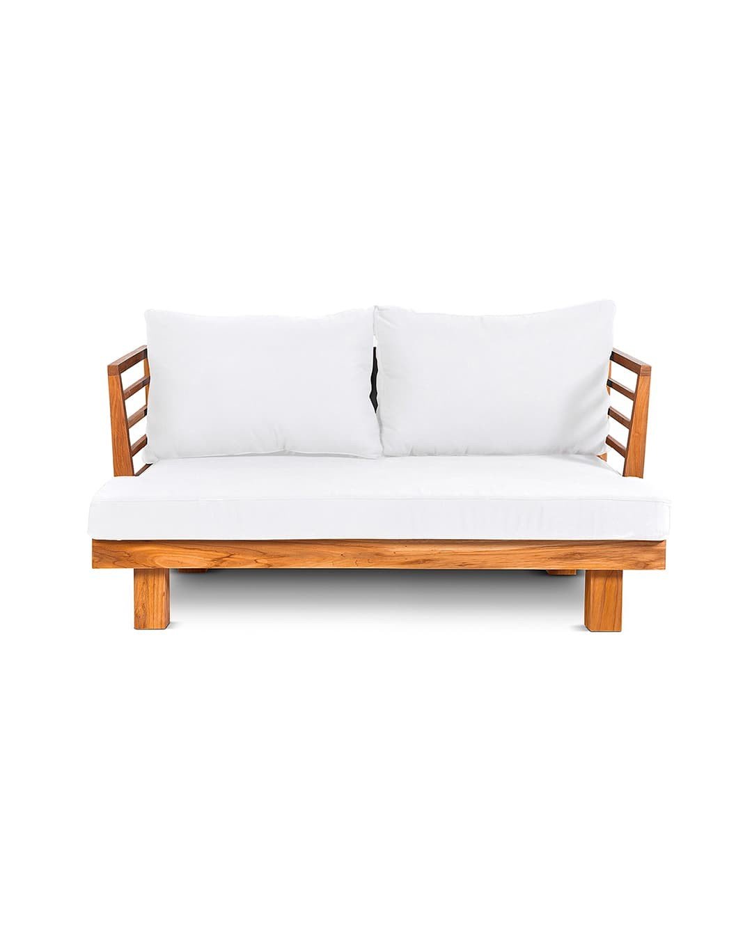 Smuk teak 2 personers sofa