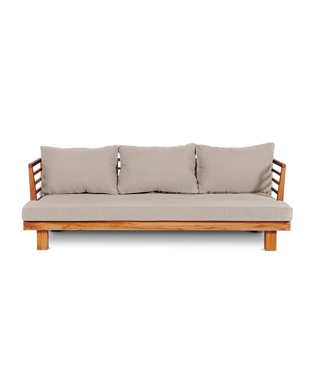 Smuk 3 personers teak sofa