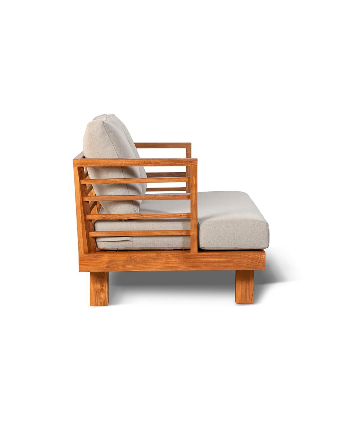 Smuk teak 2 personers sofa