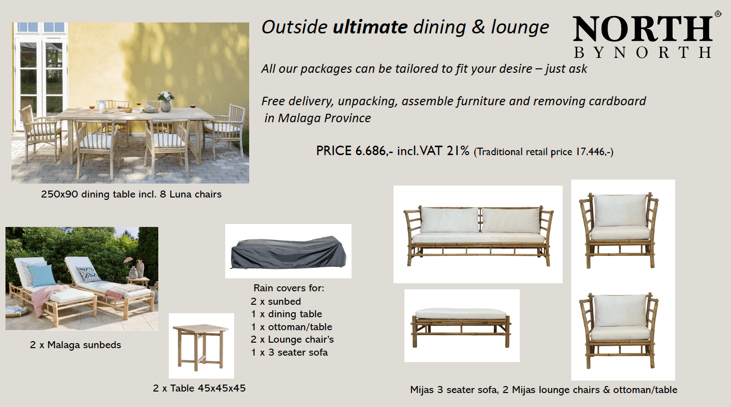 Outside ultimate dining & lounge