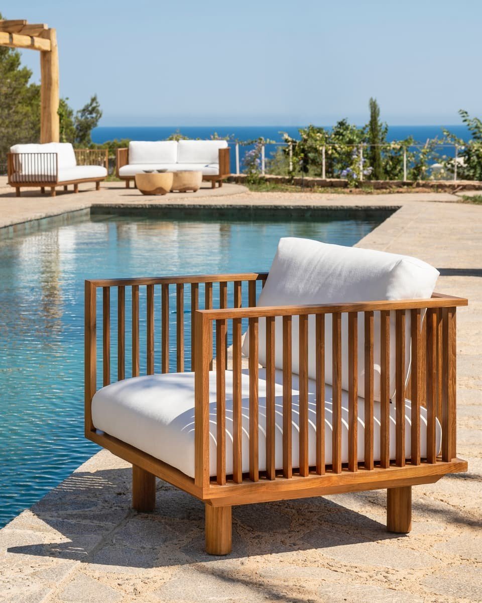 Smuk Teaktræ Lounge chair