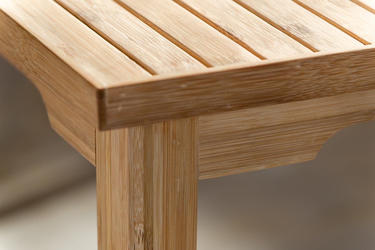 Bambus spisebord 90x90x75 - Northbynorth - Køb Bambusmøbler