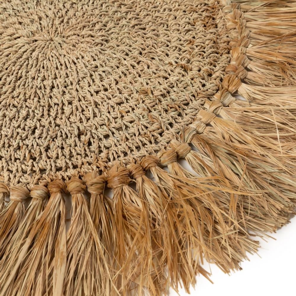 The crocheted Raffia placemat - Natural