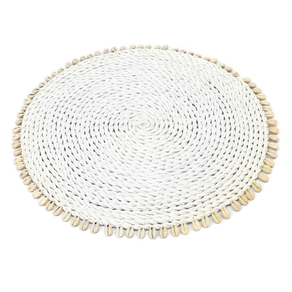 The Seagrass Shell Placemat - Wit
