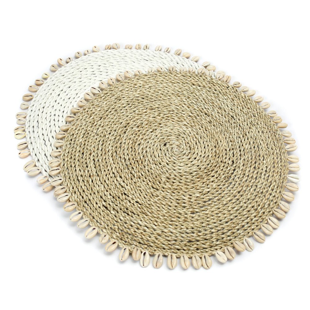 Seagrass Shell bordstablett - Wit
