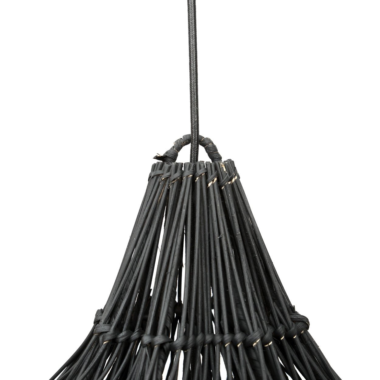 The Whipped Hanging Lamp - Svart - XL