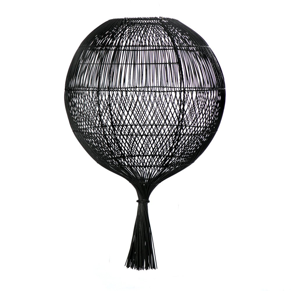Wonton floor and hanging lamp - black