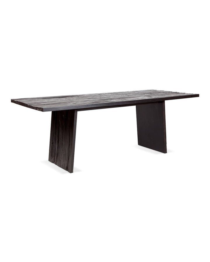 Black beautiful teak dining table 220x90