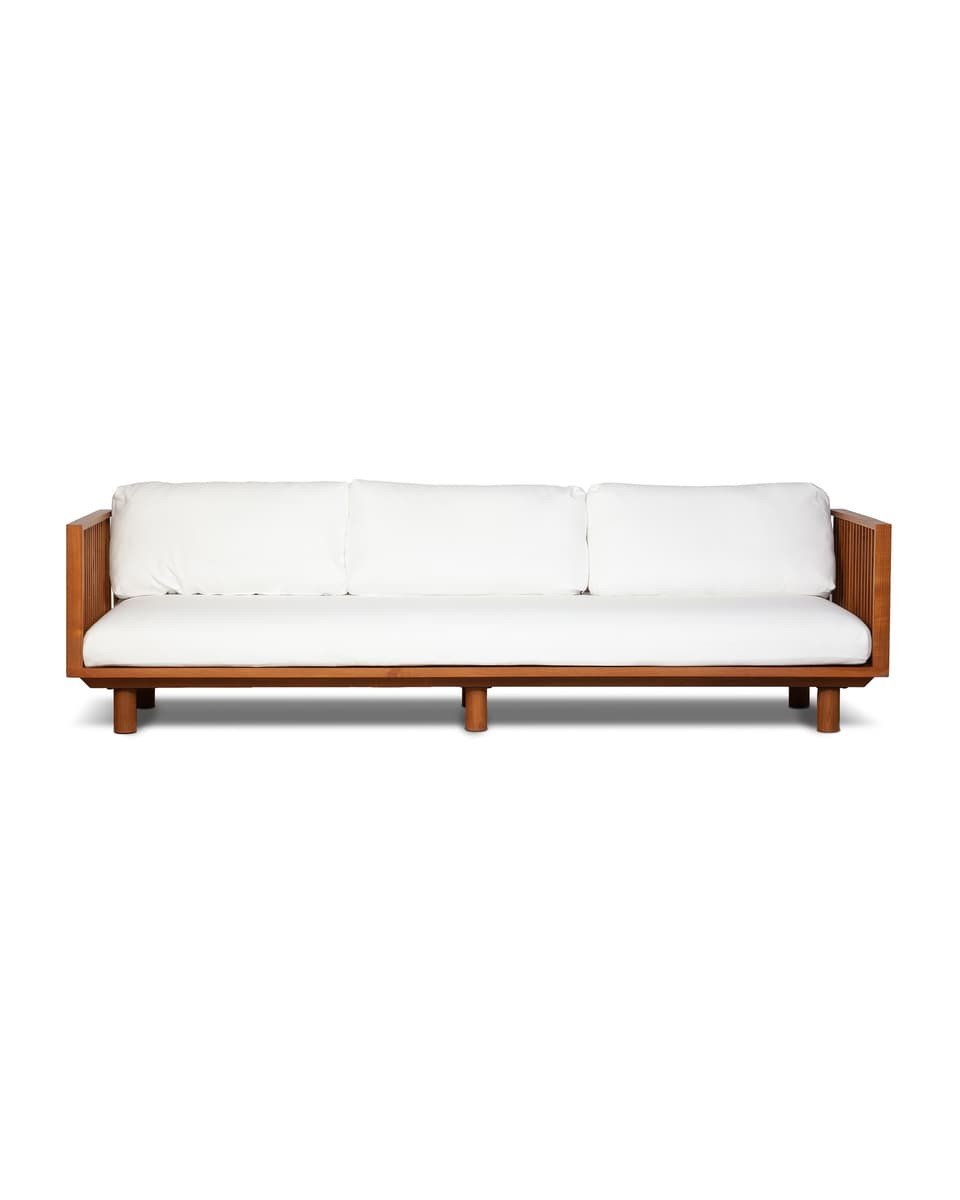 Beautiful 4-person teak sofa